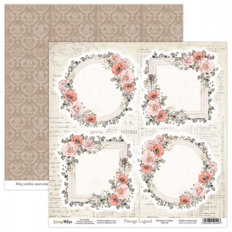 ScrapBoys - Vintage Legend - 12x12 - VILE-03