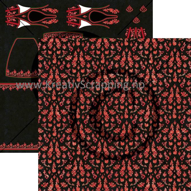 Hovedbilde Papirdesign - PD1900091 - Vårstemning - Bunad Vest-Telemark