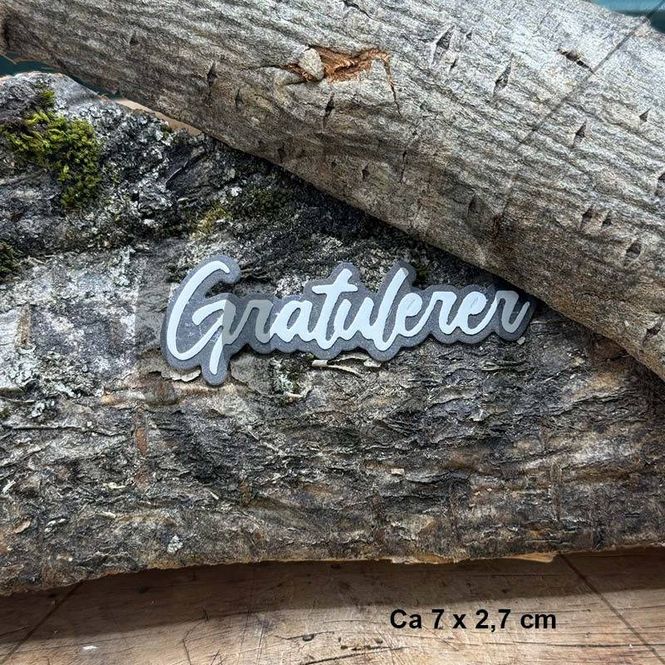 Hovedbilde Papirdesign - Dies - PD 01082 - Gratulerer 26
