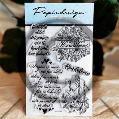 Hovedbilde Papirdesign - Stempel - PD 1664 - Kondolerer