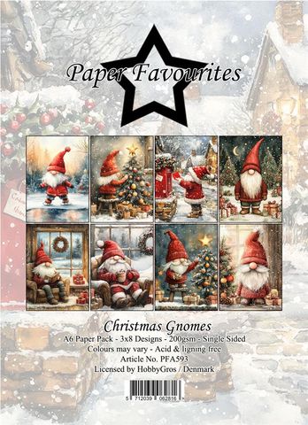 Hovedbilde Paper Favourites - A6 Paper Pack - PFA593 - Christmas Gnomes