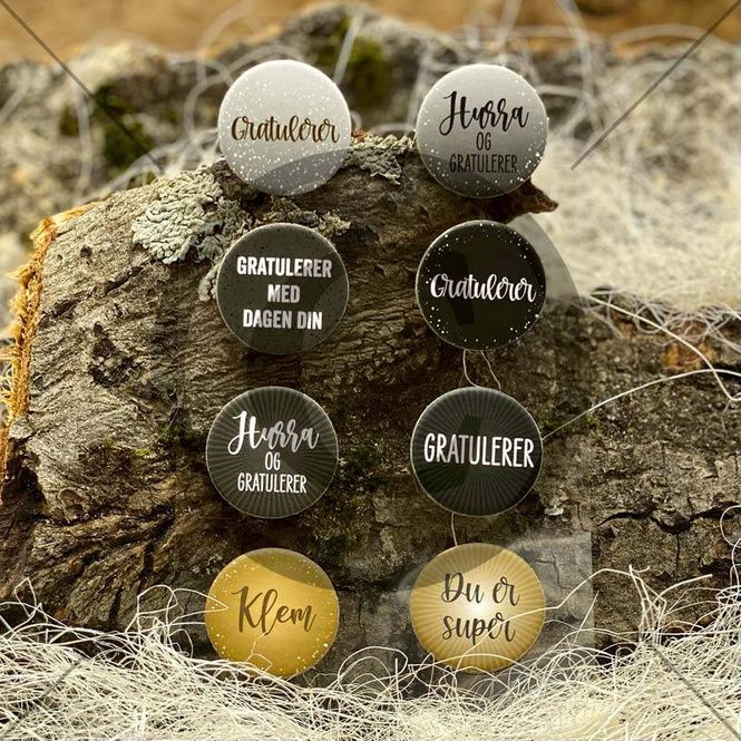 Hovedbilde Papirdesign - Chipboard - PD 01034 - Gratulerer 001