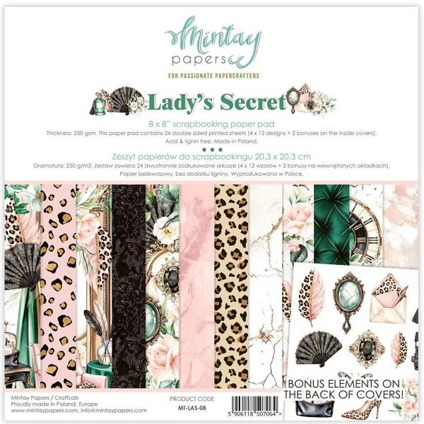 Mintay - LAS - 8x8 Paper Pad - Lady's Secret