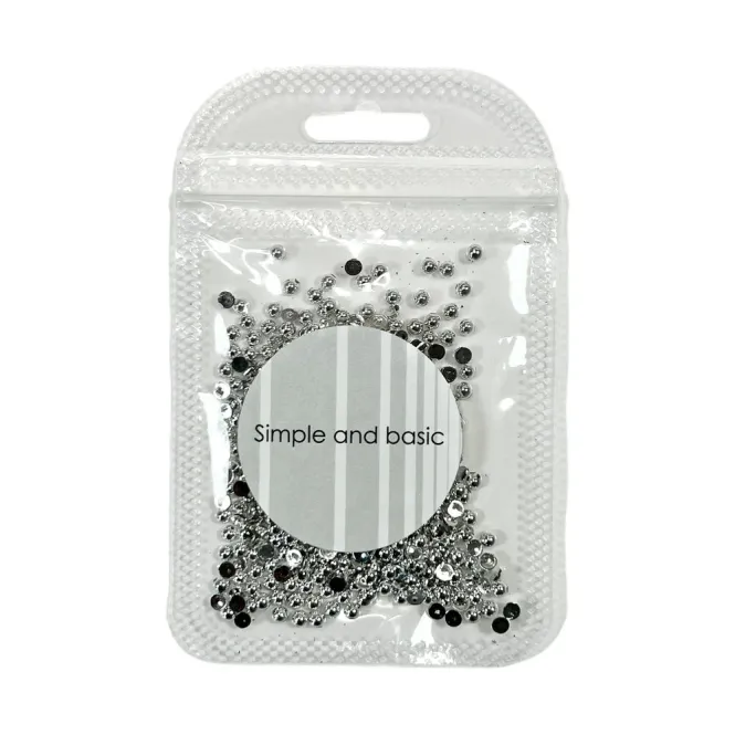 Hovedbilde Simple and Basic - SBA531 - Halvperler - 3mm - Polished Silver