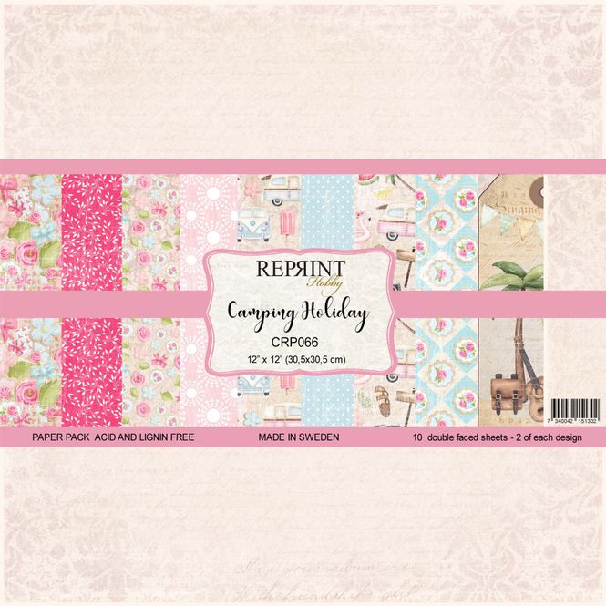 Hovedbilde Reprint - 12x12 - CRP066 - Camping Holiday Paper Pack