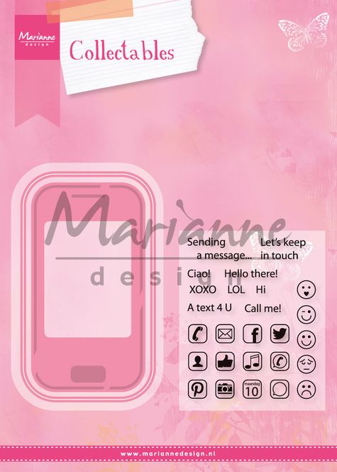Hovedbilde Marianne Design - COL1359 - Collectable Stamp & Die - Smartphone
