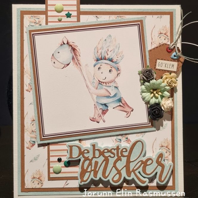 Hovedbilde Jorunns Scrapperier - 2022-02 - Barndom - Indianer&Cowboy Klipp