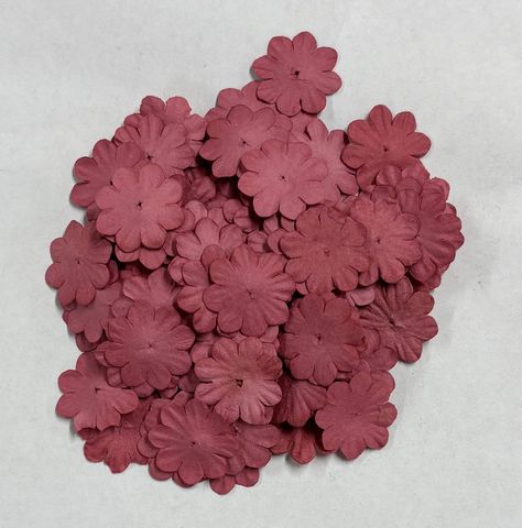 Hovedbilde Reprint - FL017 - Mini Paper Flowers - 20mm - Raspberry - 100stk