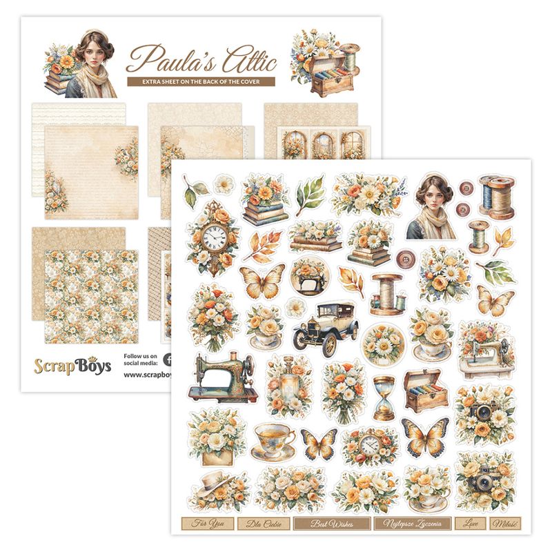 ScrapBoys - Paula's Attic - 12x12 - Paper Pack