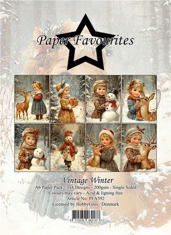 Hovedbilde Paper Favourites - A6 Paper Pack - PFA592 - Vintage Winter