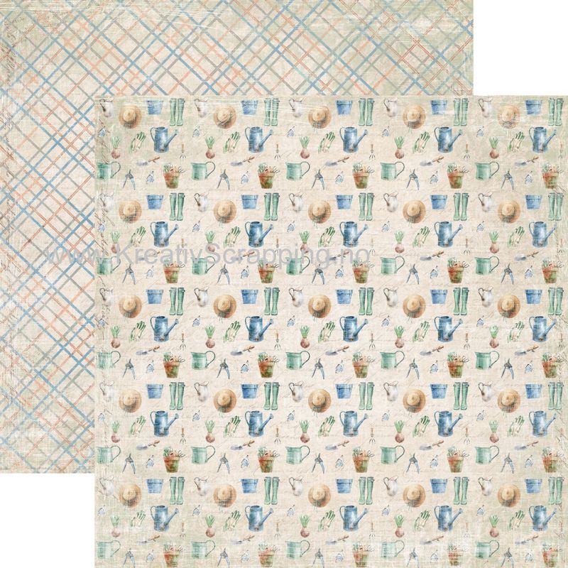 Reprint - 12x12 - RP0581 - The Gardener - Garden Tools