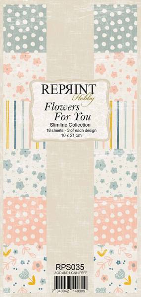 Reprint - Slimline Paper Pack - RPS035 - Flowers for you