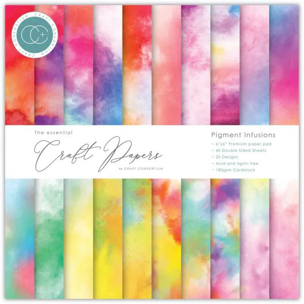 Craft Consortium - 6x6 Essential Paper Pad - Pigment Infusions
