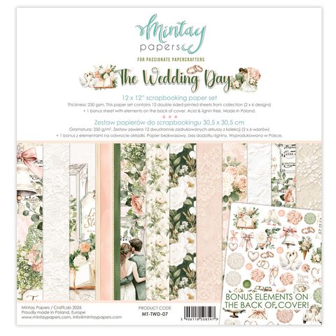 Hovedbilde Mintay - TWD - 12x12 Paper Pack -  The Wedding