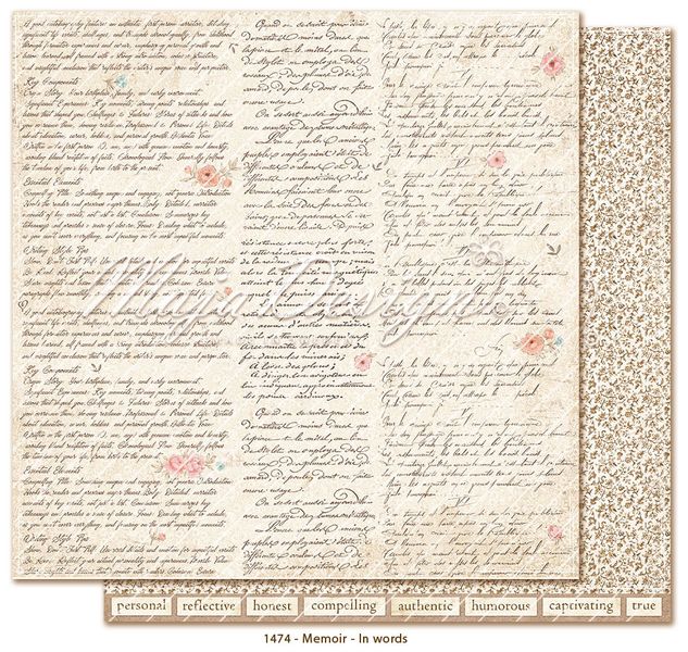 Maja Design - 1474 - Memoir - In words