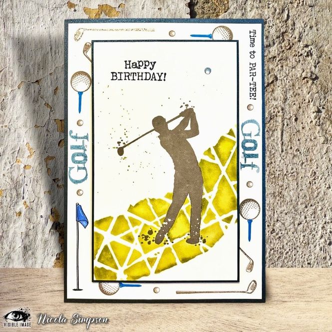 Hovedbilde Visible Image - A6 Clear Stamp - Time To Par-Tee