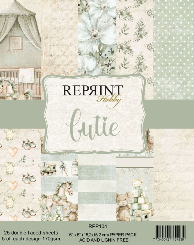 Reprint - 6x6 - RPP104 - Cutie - Paper Pack