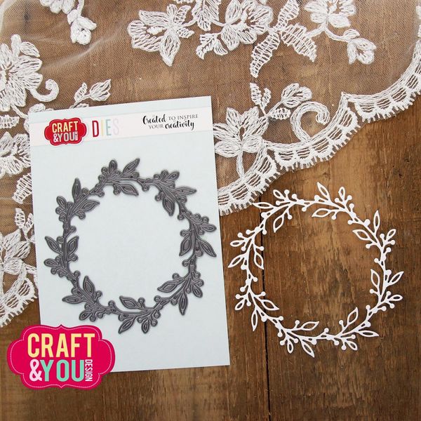 Craft & You - Dies - CW315 - Delicate Wreath