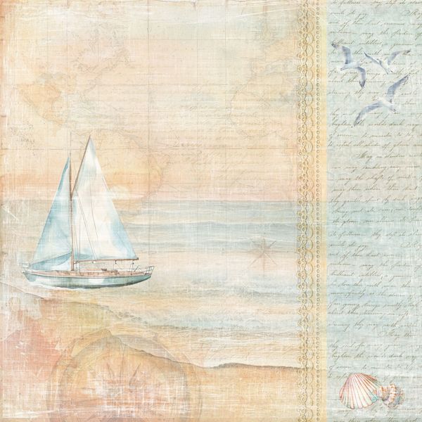 Reprint - 12x12 - RP0702 - The Beach - Seaside