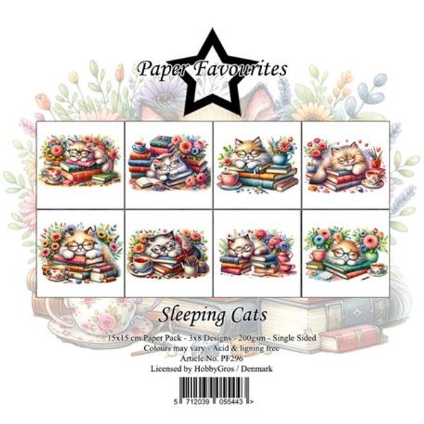 Paper Favourites - 6x6 Paper Pad - PF296 - Sleeping Cats