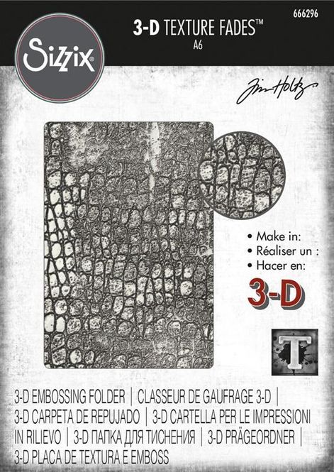 Hovedbilde Sizzix - 666296 - 3-D Texture Fades - A6 - Reptile