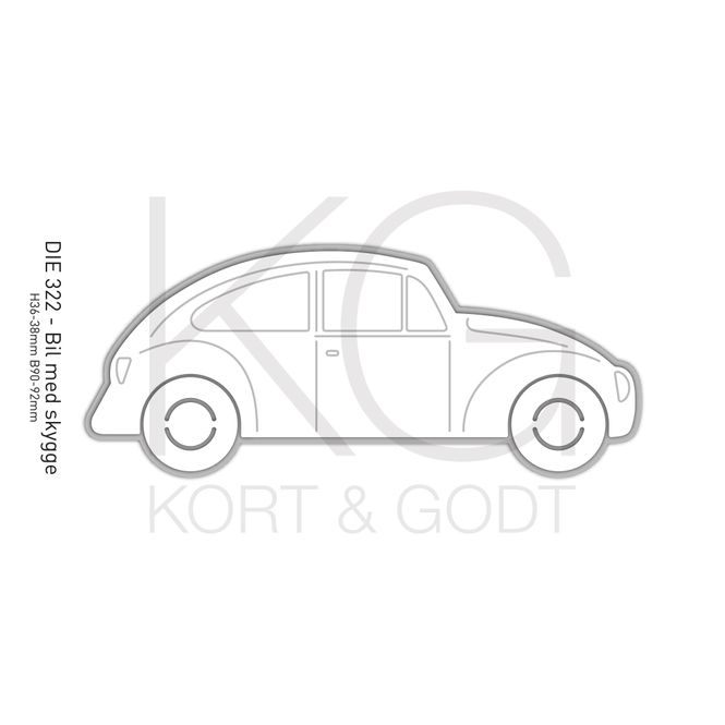 Hovedbilde Kort & Godt - Die 322 - Bil med skygge