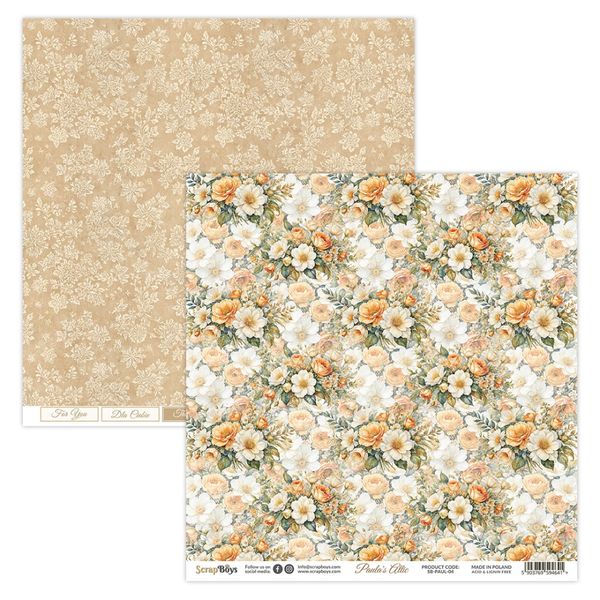 ScrapBoys - Paula's Attic - 8x8 - Paper pad