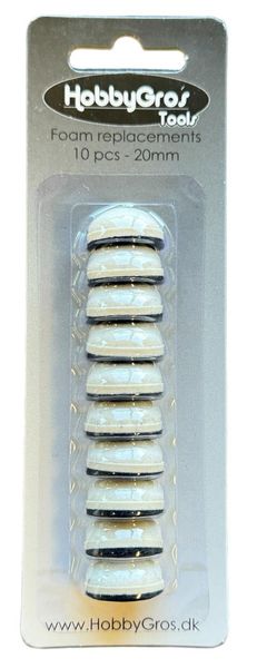 HobbyGros - 013 - Blending Foam Replacements - 10 pcs - 20 mm i diameter