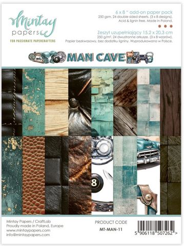 Hovedbilde Mintay - MAN - 6x8 Add on Paper Pack - Man Cave