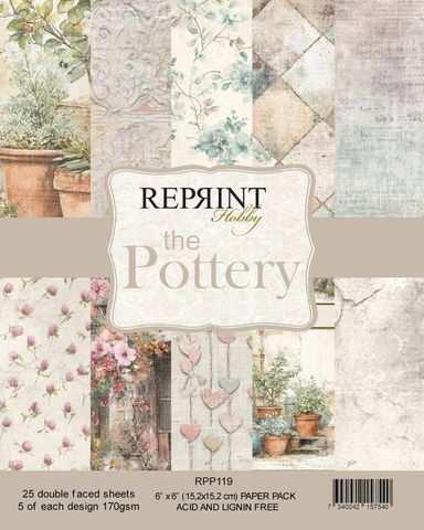 Hovedbilde Reprint - 6x6 - RPP119 - The Pottery - Paper Pack