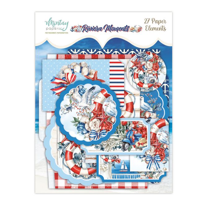 Hovedbilde Mintay - RIV - Riviera Moments - Paper Elements - 27 pcs