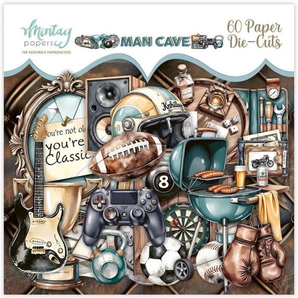Mintay - MAN - Man Cave - Paper Die-Cuts - 60 pcs