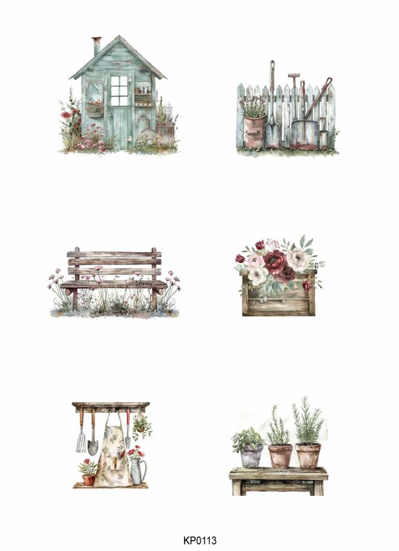 Reprint -  KP0113 - A4 Klippeark - Garden
