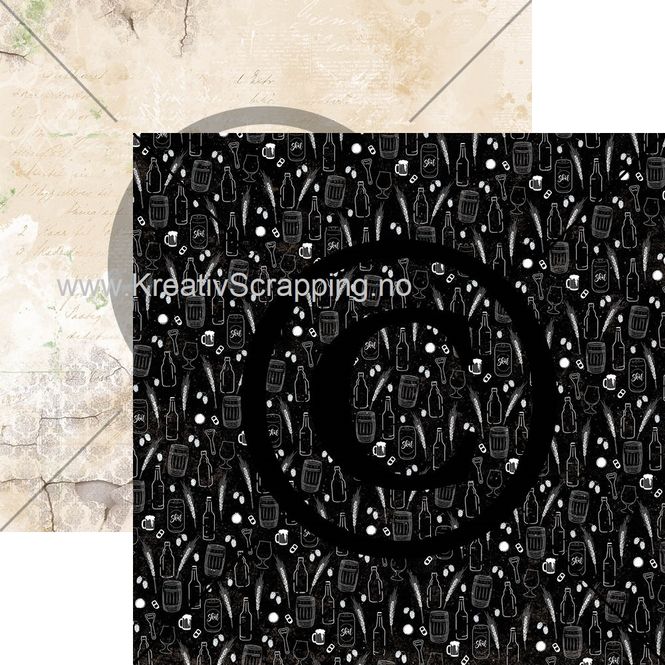 Hovedbilde Papirdesign - 12x12 - PD 01192 - Stemning - Ølbrygging