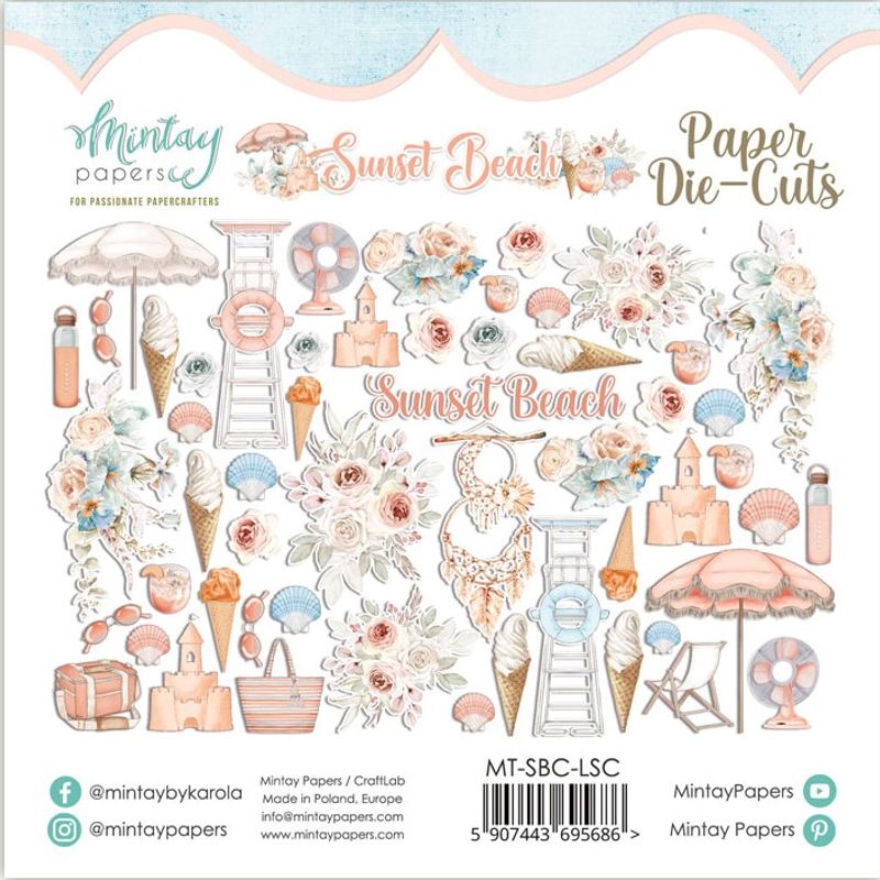Mintay - SBC - Sunset Beach - Paper Die-Cuts