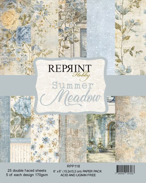 Reprint - 6x6 - RPP118 - Summer Meadow - Paper Pack