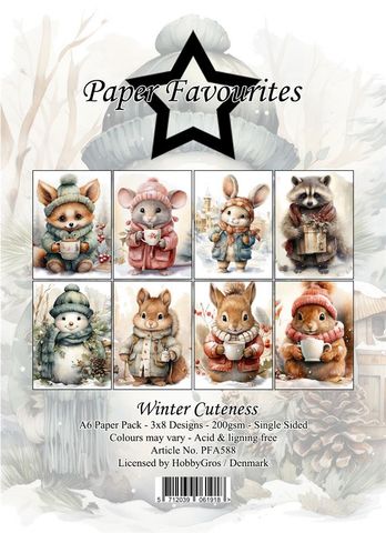 Hovedbilde Paper Favourites - A6 Paper Pack - PFA588 - Winter Cuteness