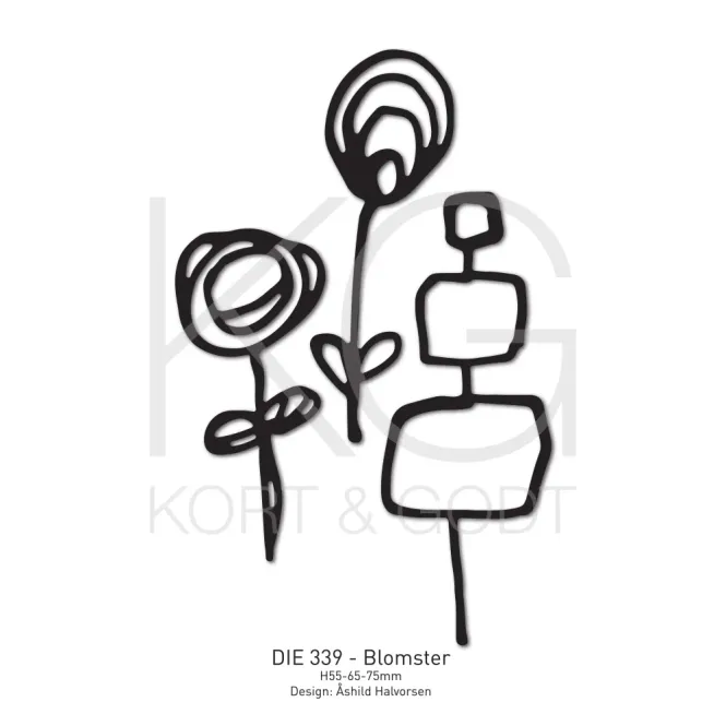 Hovedbilde Kort & Godt - Die 339 - Blomster