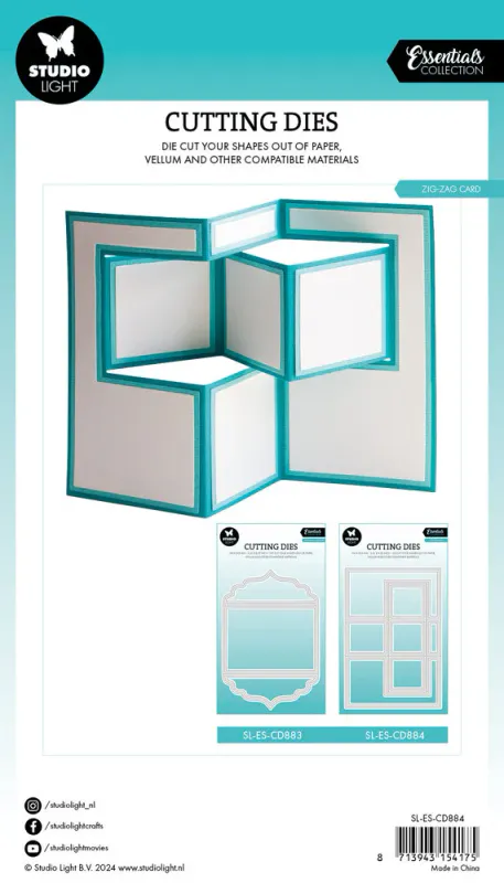 Studio Light - Dies - CD884 - Essentials - Zig-Zag Card
