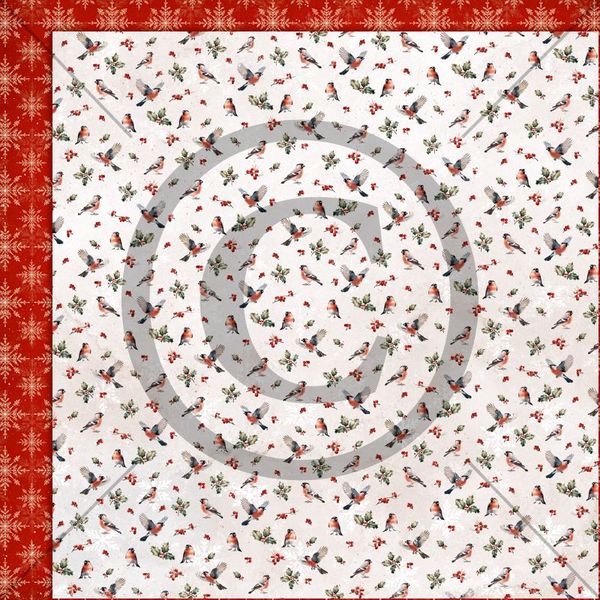 Papirdesign - 12x12 - PD 1406 - Vintertiden - Julefri