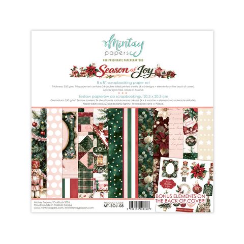 Hovedbilde Mintay - SOJ - 8x8 Paper Pad - Season of Joy