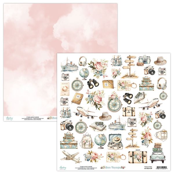 Mintay - BON - 12x12 - Bon Voyage - 09 Die-cut Sheet