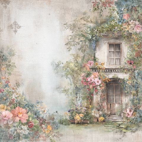 Hovedbilde Reprint - 12x12 - RP0763 - The Pottery - Blooming Entrance