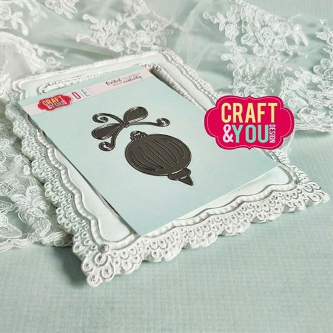 Hovedbilde Craft & You - Dies - CW195 - Christmas Ball with a bow