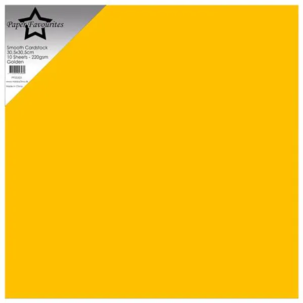 Paper Favourites - 12x12 - Smooth Cardstock - 503 - Golden