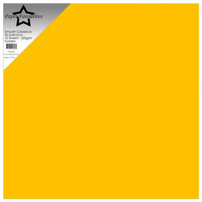 Hovedbilde Paper Favourites - 12x12 - Smooth Cardstock - 503 - Golden - 10 pk