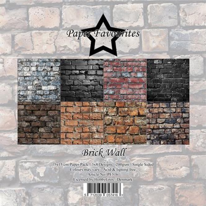 Hovedbilde Paper Favourites - 6x6 Paper Pad - PF516 - Brick Wall