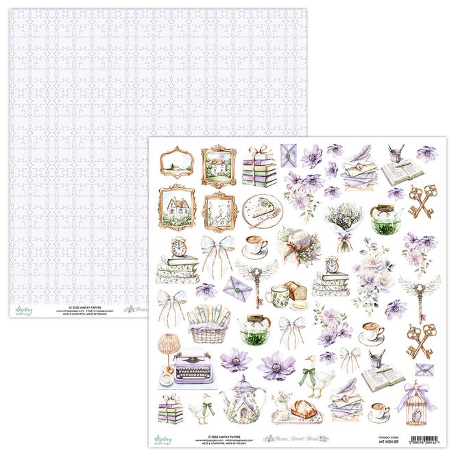 Hovedbilde Mintay - HSH - 12x12 - Home, Sweet Home - 09 Die-cut sheet
