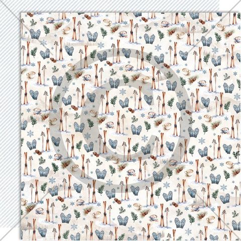 Hovedbilde Papirdesign - 12x12 - PD 1575 - Vinterglede - Vinterkos