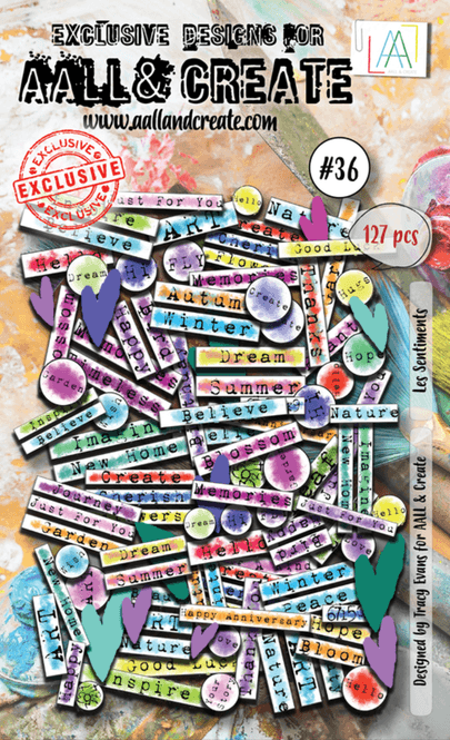 Hovedbilde AALL & Create - Ephemera Die-cuts - #36 - Les Sentiments